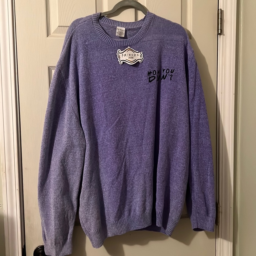 Brand new friends sitcom purple sweater size 3x